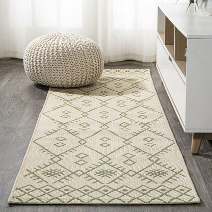 Boho Moroccan Indoor/Outdoor Area Rug