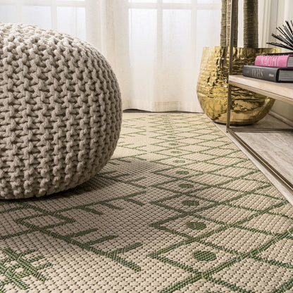 Boho Moroccan Indoor/Outdoor Area Rug