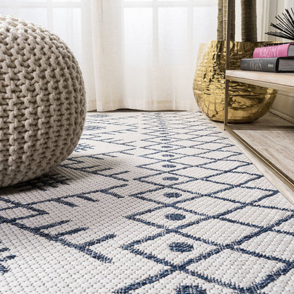Boho Moroccan Indoor/Outdoor Area Rug