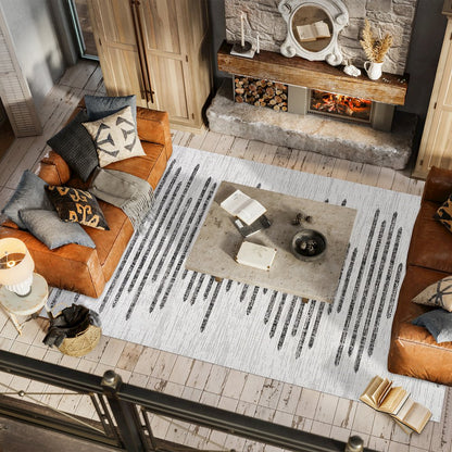 Zolak Berber Stripe Geometric Indoor/Outdoor Area Rug