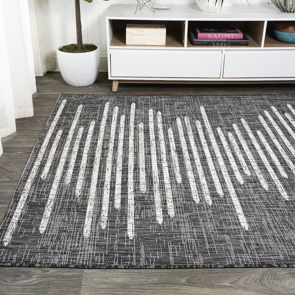Zolak Berber Stripe Geometric Indoor/Outdoor Area Rug