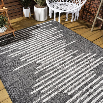 Zolak Berber Stripe Geometric Indoor/Outdoor Area Rug