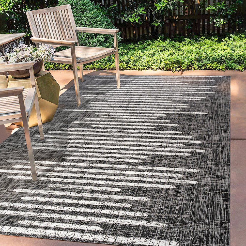Zolak Berber Stripe Geometric Indoor/Outdoor Area Rug
