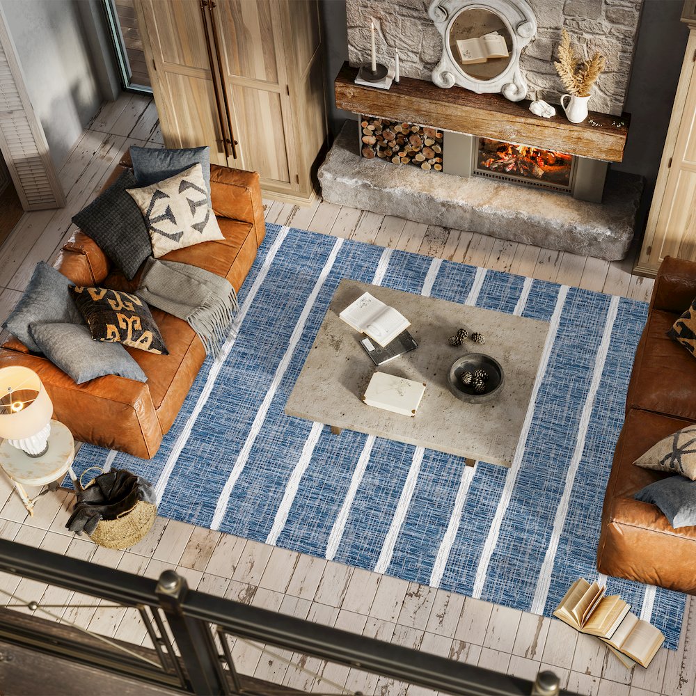 Colonia Berber Stripe Indoor/Outdoor Area Rug