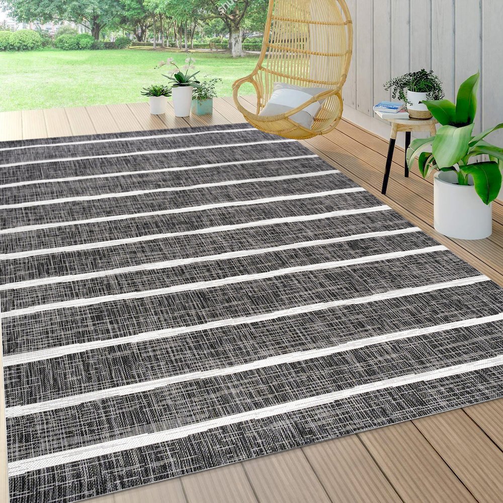 Colonia Berber Stripe Indoor/Outdoor Area Rug