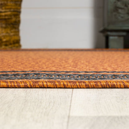 James Modern Border Stripe Indoor/Outdoor Area Rug