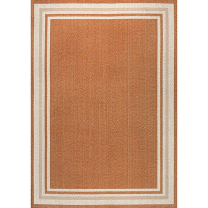 James Modern Border Stripe Indoor/Outdoor Area Rug
