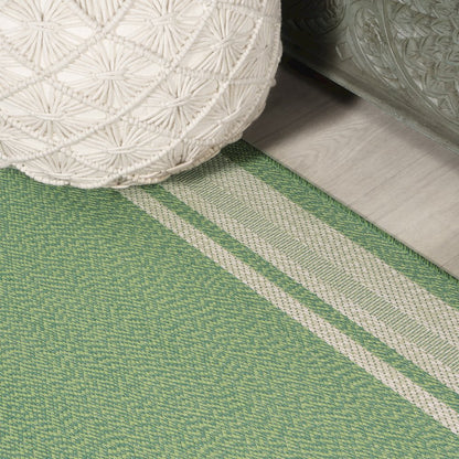 James Modern Border Stripe Indoor/Outdoor Area Rug