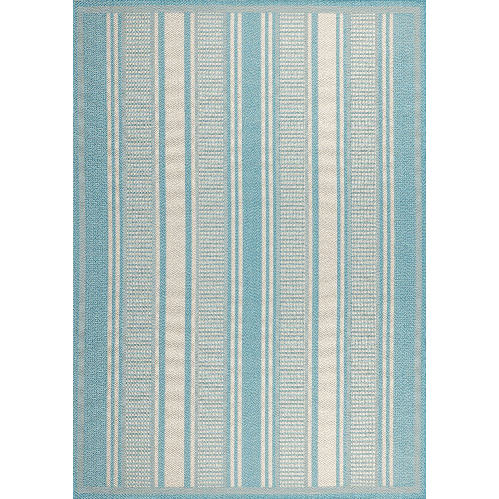 Haynes Modern Double Stripe Indoor/Outdoor Area Rug