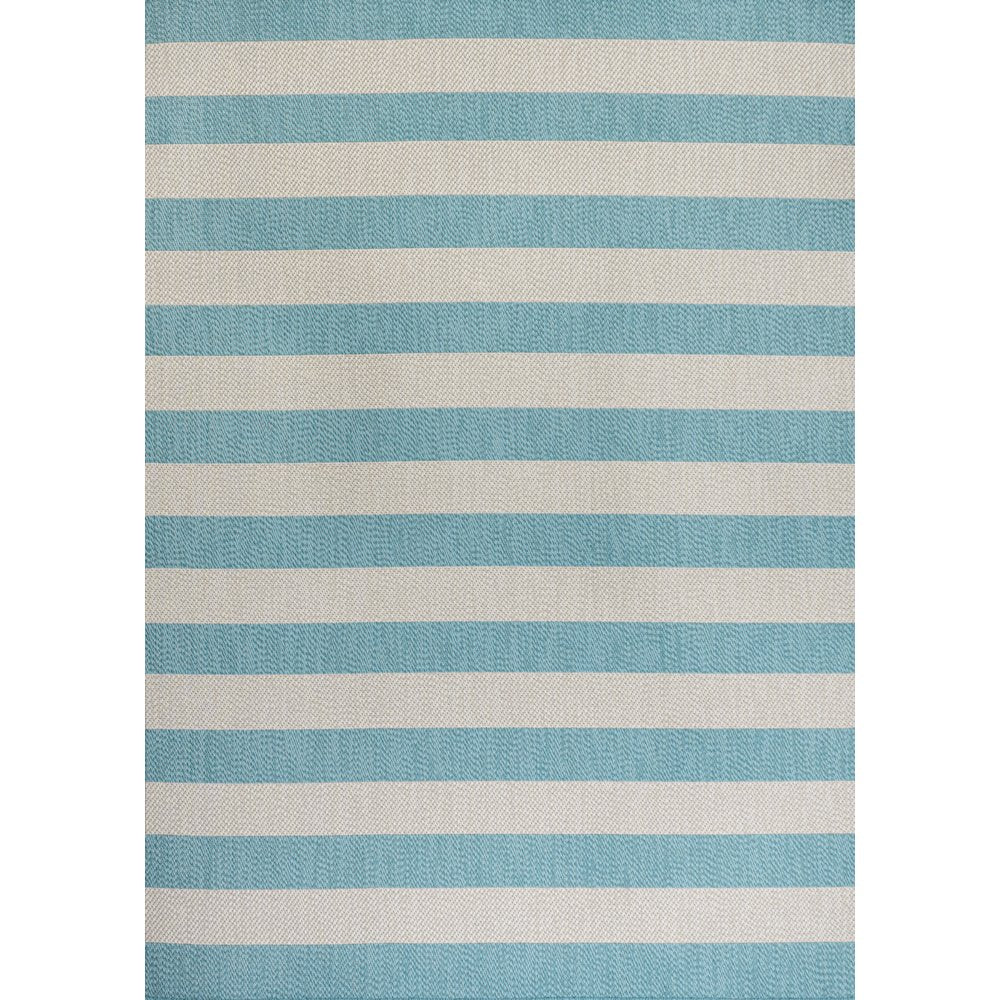 Negril Two Tone Wide Stripe Indoor/Outdoor Area Rug