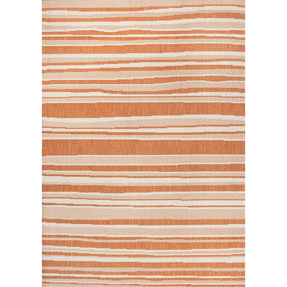 Castara Wavy Stripe Modern Indoor/Outdoor Area Rug