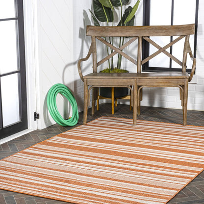 Castara Wavy Stripe Modern Indoor/Outdoor Area Rug