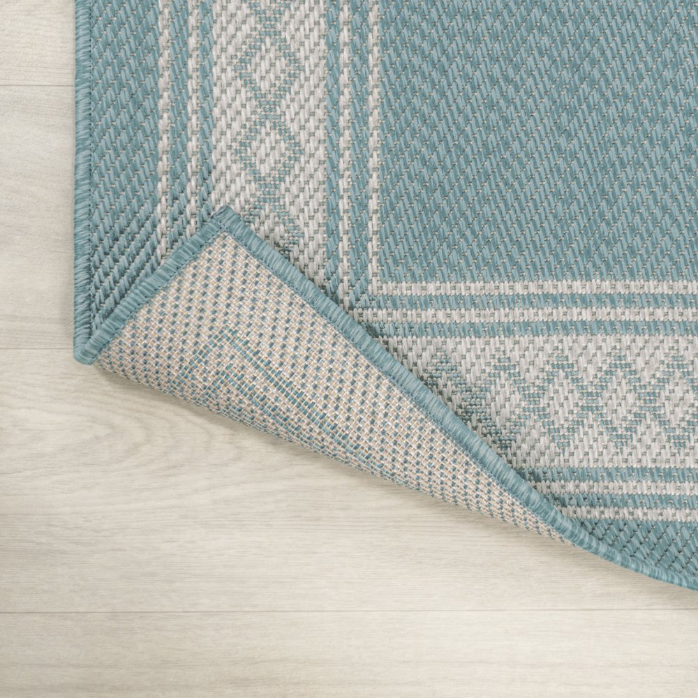 Lucia Classic Diamond Border Indoor/Outdoor Area Rug