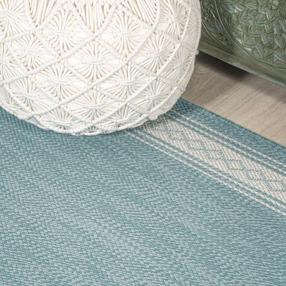 Lucia Classic Diamond Border Indoor/Outdoor Area Rug