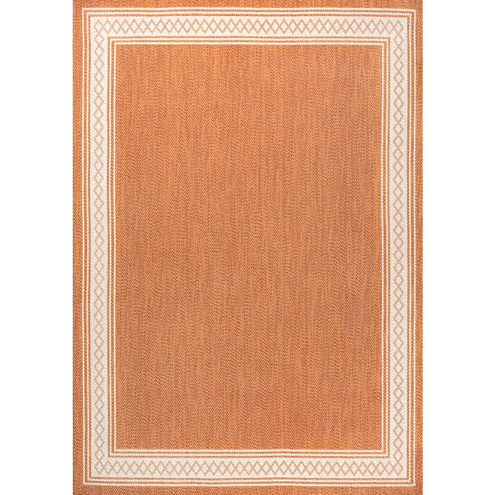 Lucia Classic Diamond Border Indoor/Outdoor Area Rug