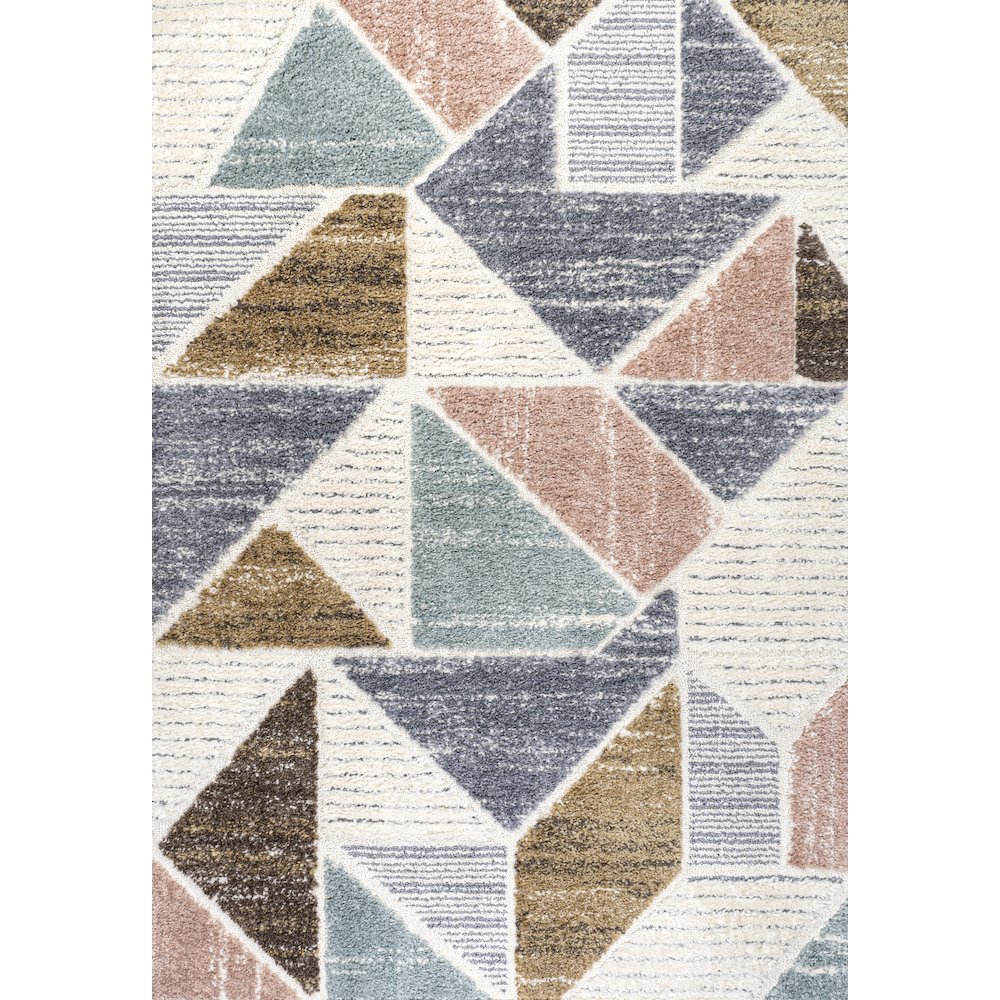 Aileen Geometric Scandi Colorblock Carved Area Rug