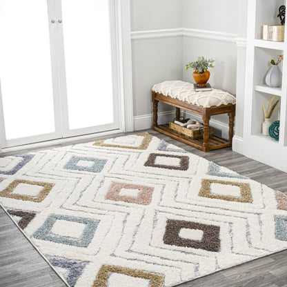 Amira Diamond Tribal High-Low Area Rug