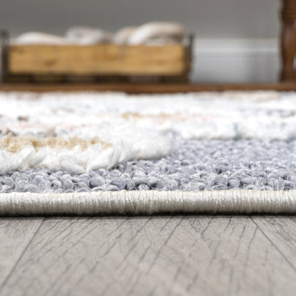 Aziza Persian Medallion High-Low Area Rug