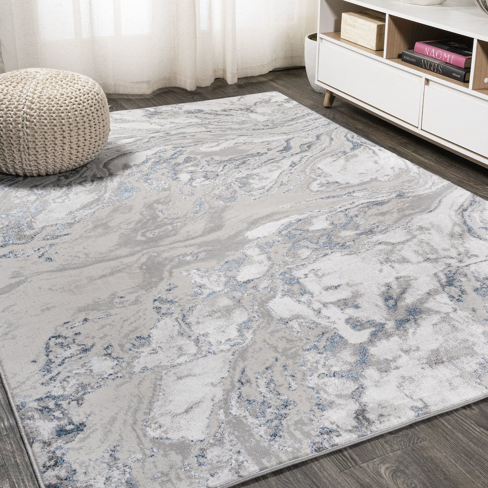 Swirl Marbled Abstract Area Rug