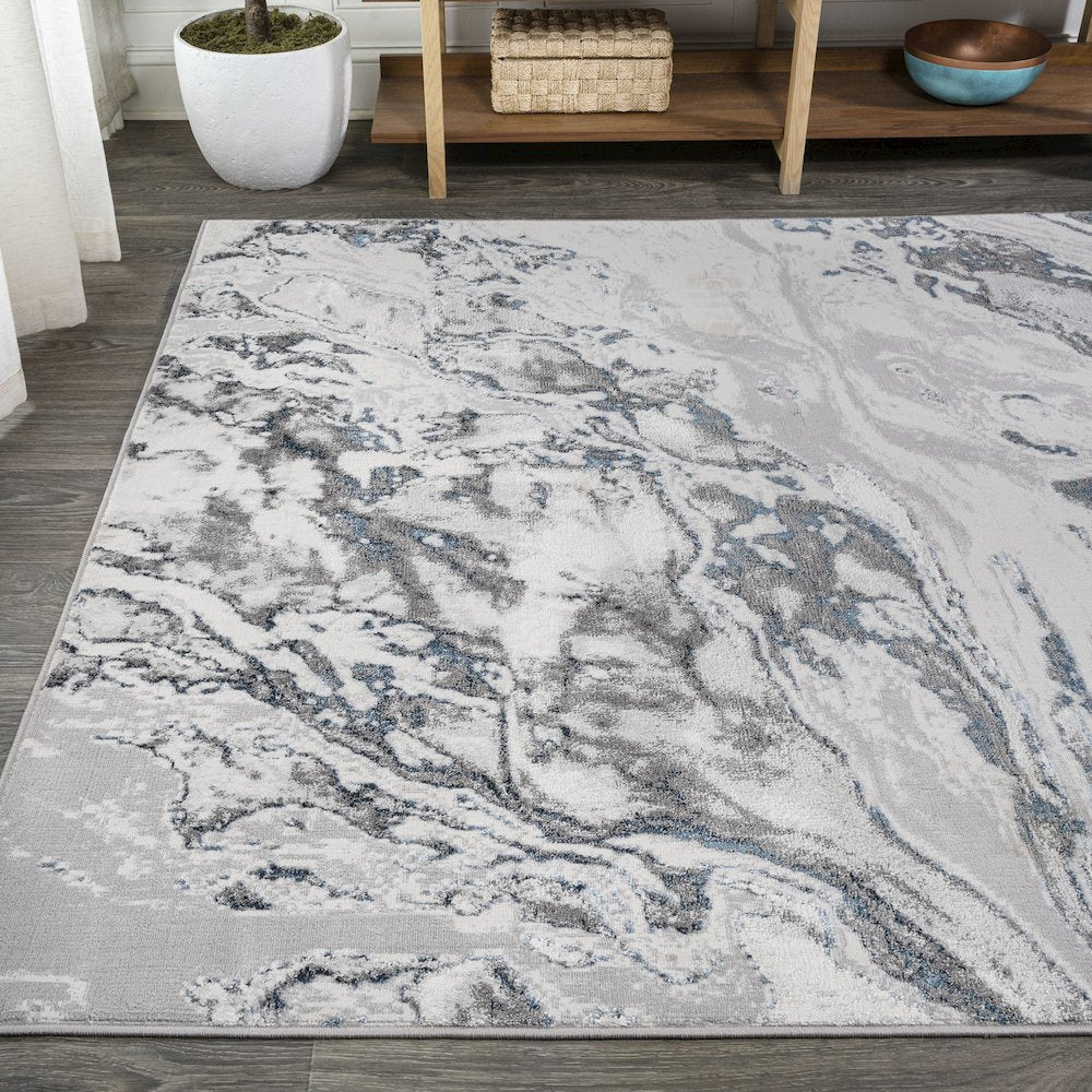 Swirl Marbled Abstract Area Rug