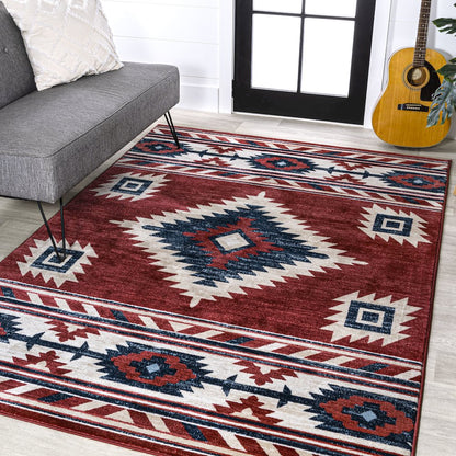 Serape Medallion Southwestern Area Rug