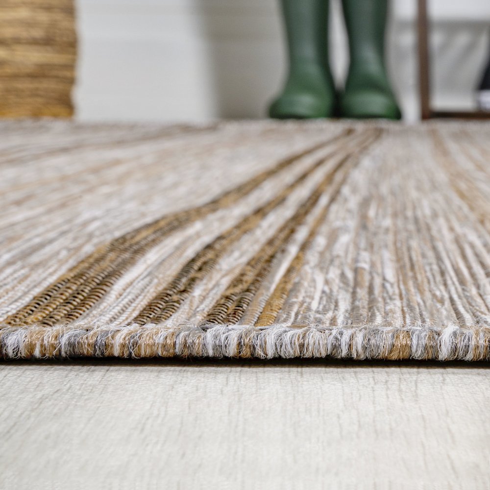 Bo Modern Farmhouse Wide Stripe Area Rug