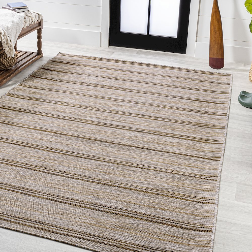 Bo Modern Farmhouse Wide Stripe Area Rug