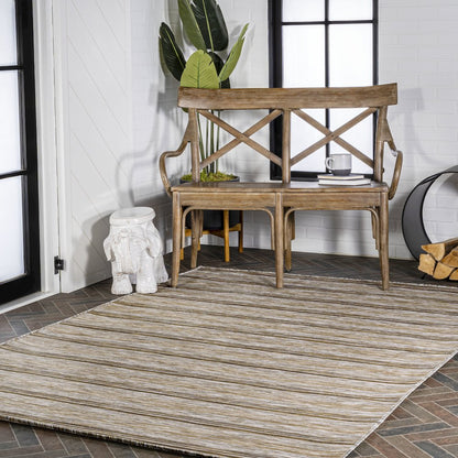 Bo Modern Farmhouse Wide Stripe Area Rug
