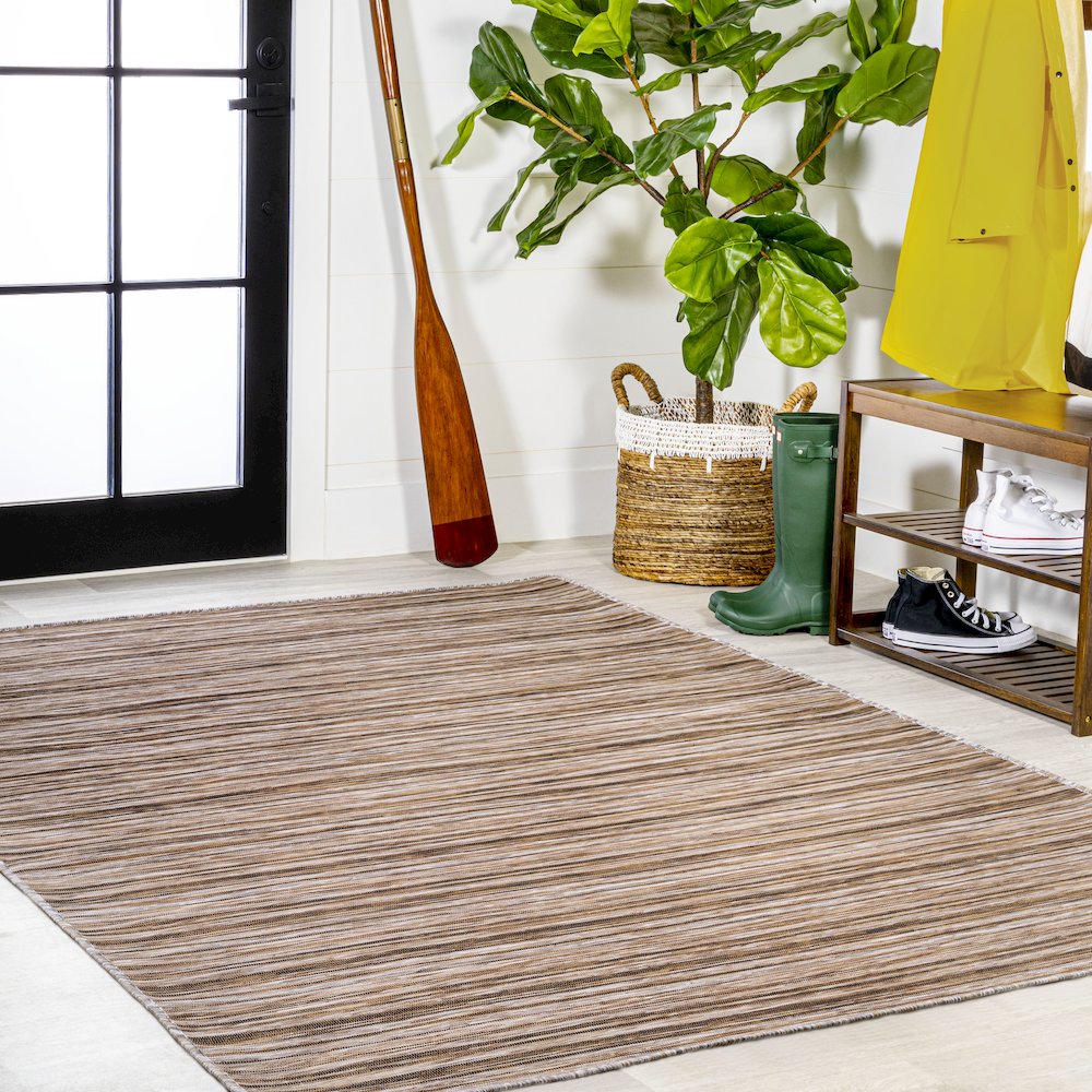 Finn Modern Farmhouse Pinstripe Area Rug