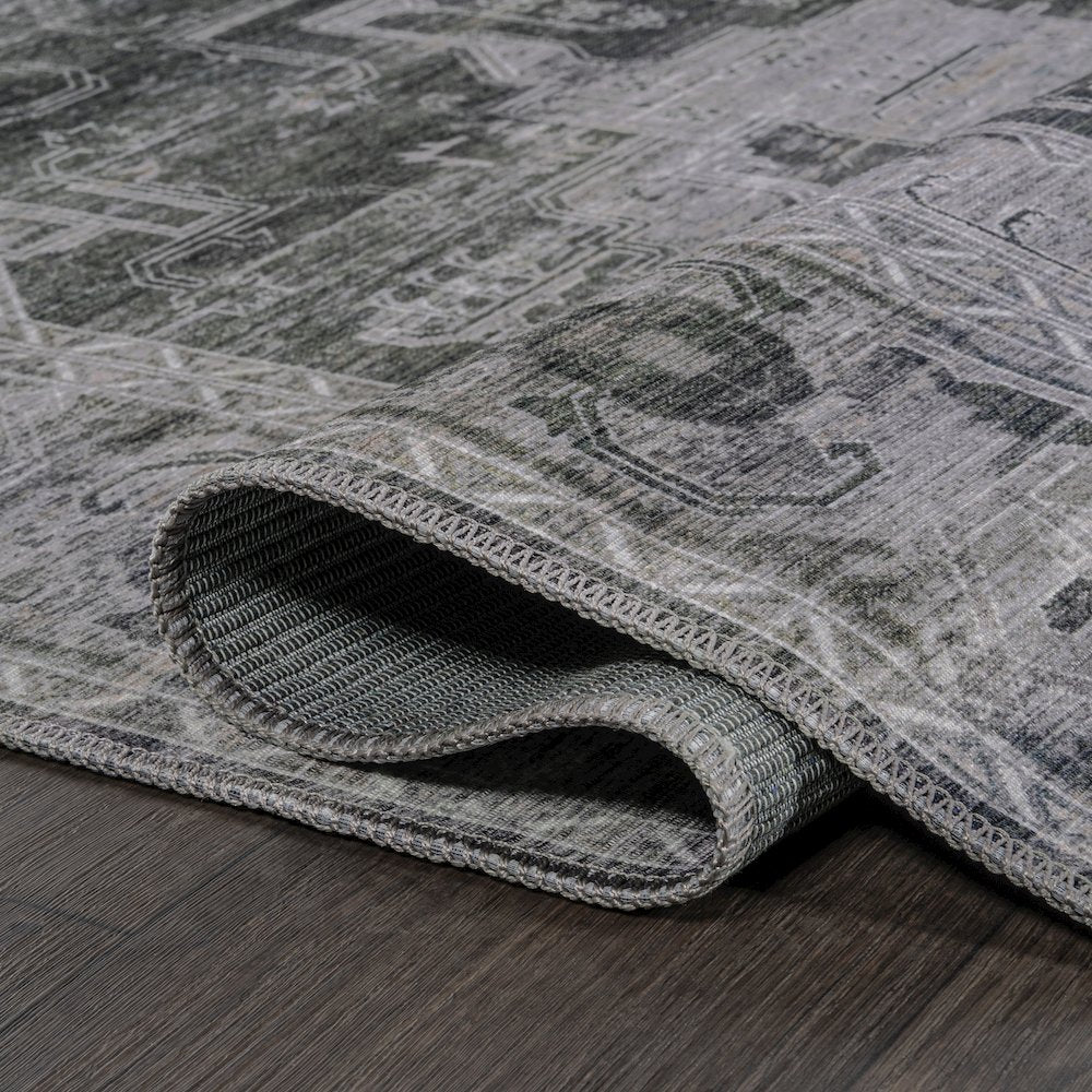 Alanya Ornate Medallion Machine-Washable Area Rug