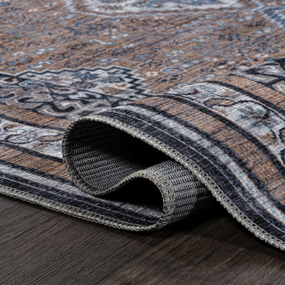 Dalyan Geometric Medallions Machine-Washable Area Rug 5x8