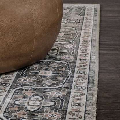 Alacati Ogee Medallion Machine-Washable Area Rug