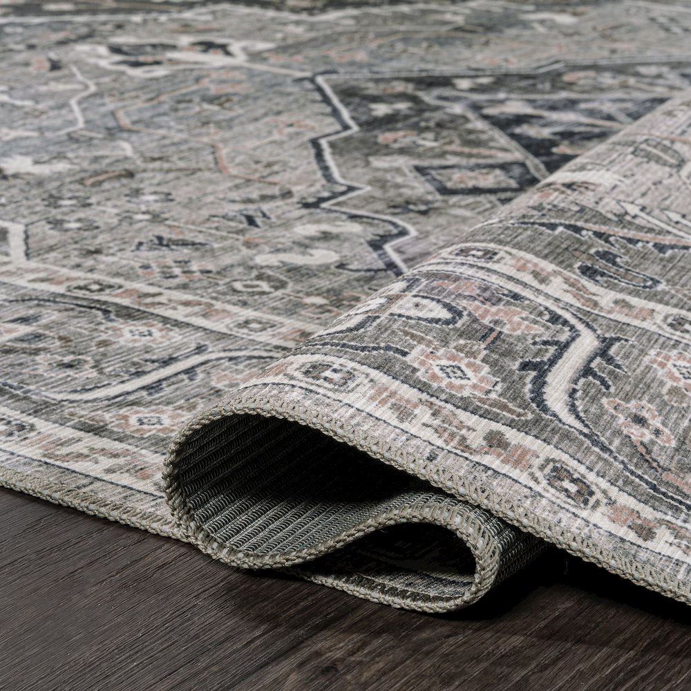 Alacati Ogee Medallion Machine-Washable Area Rug
