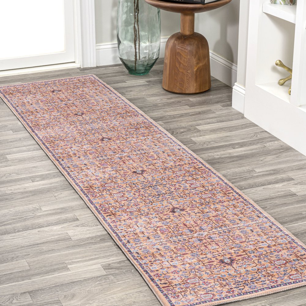 Kemer All-Over Persian Machine-Washable Runner Rug