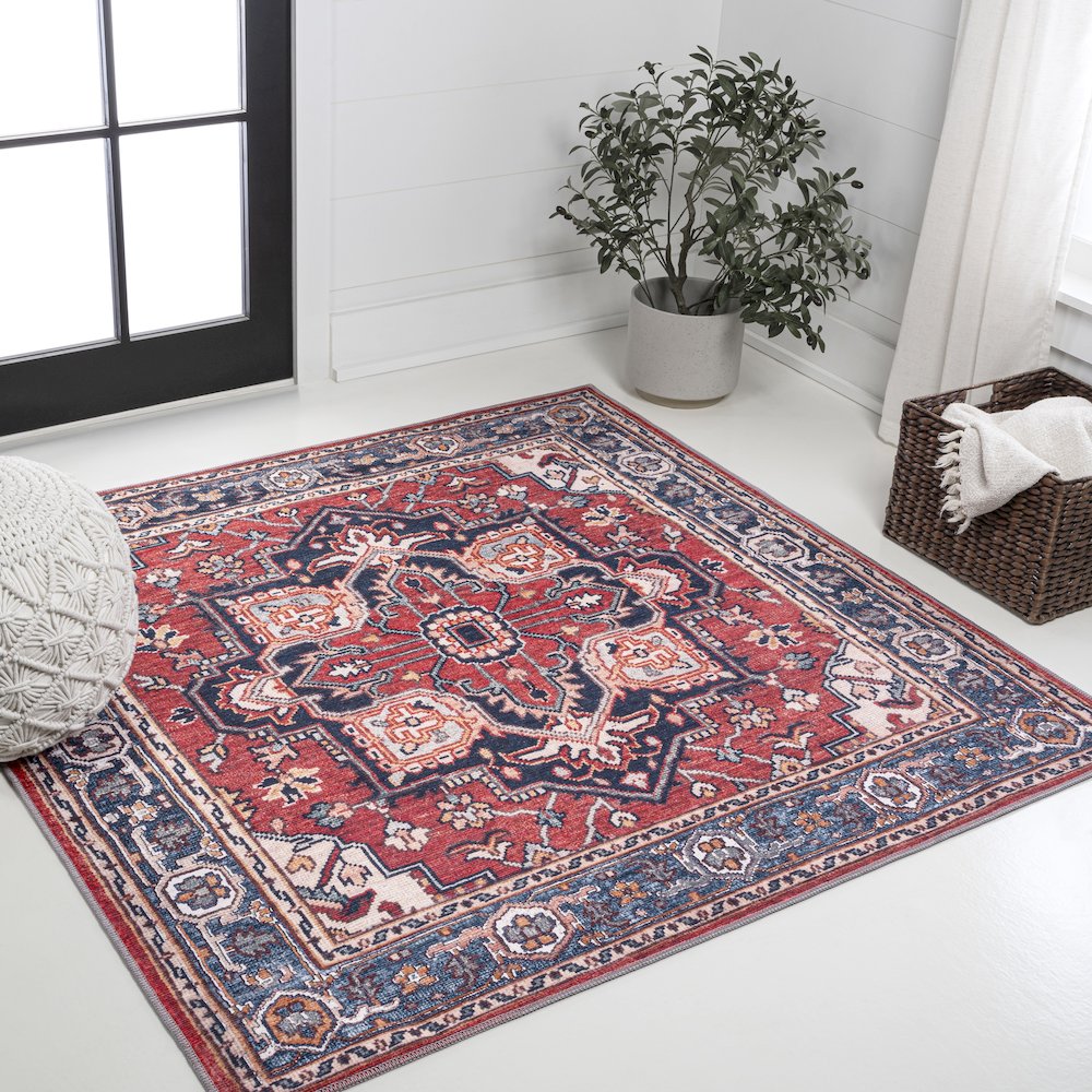 Cirali Ornate Large Medallion Machine-Washable Area Rug