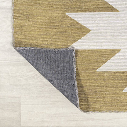 Chayton Minimalist Geometric Machine Washable Area Rug