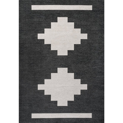 Adriel Geometric Tribal Medallion Machine Washable Area Rug