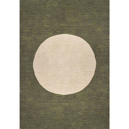 Cirkel Minimalist Geometric Dot Machine Washable Area Rug
