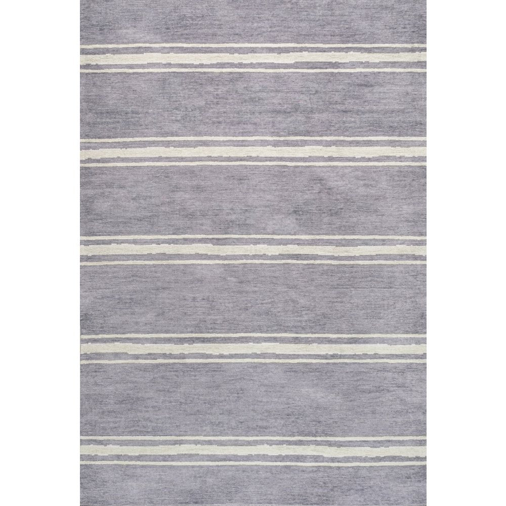 Bande Distressed Ticking Stripe Machine Washable Area Rug