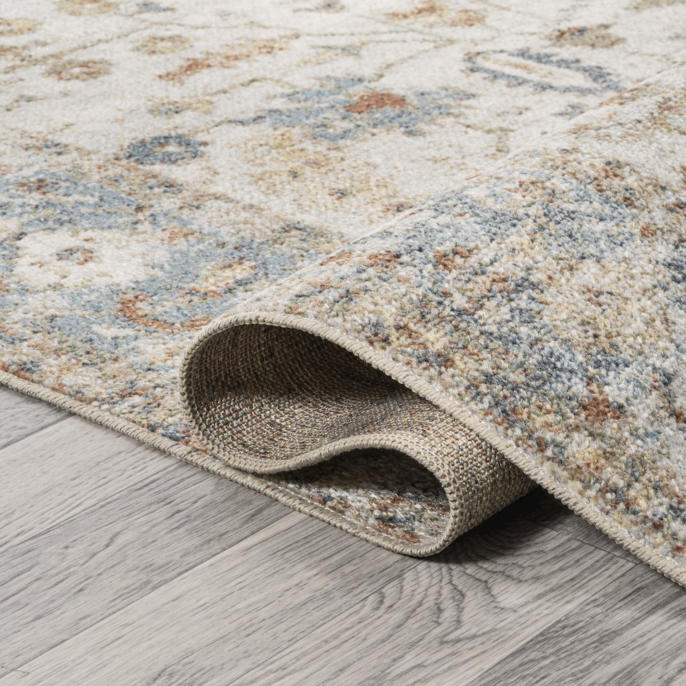 Hiero Persian Border Low-Pile Machine-Washable Area Rug