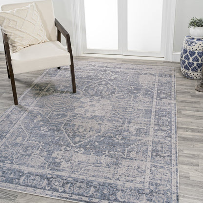 Shaii Global Medallion Low-Pile Machine-Washable Area Rug