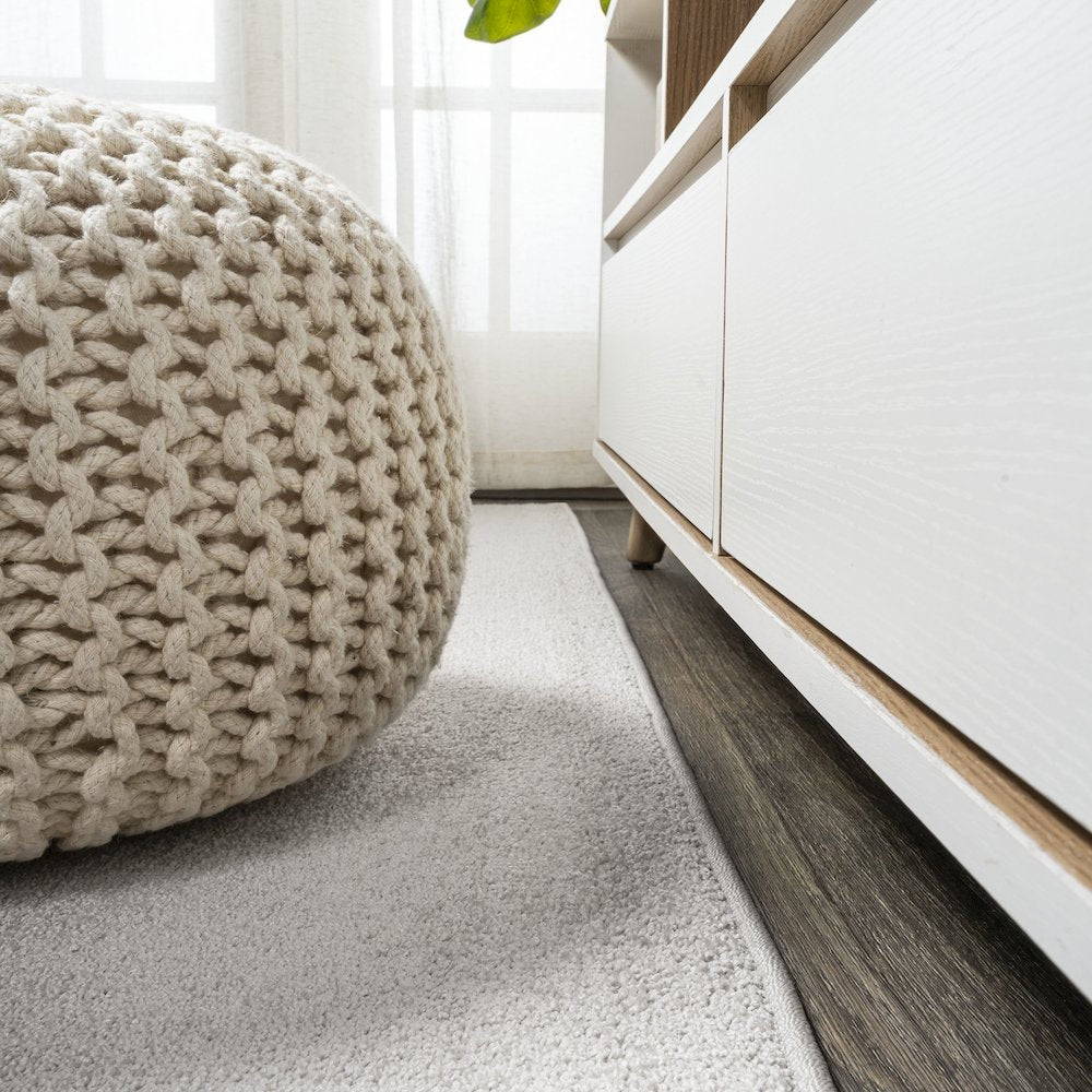 Haze Solid Low-Pile Area Rug