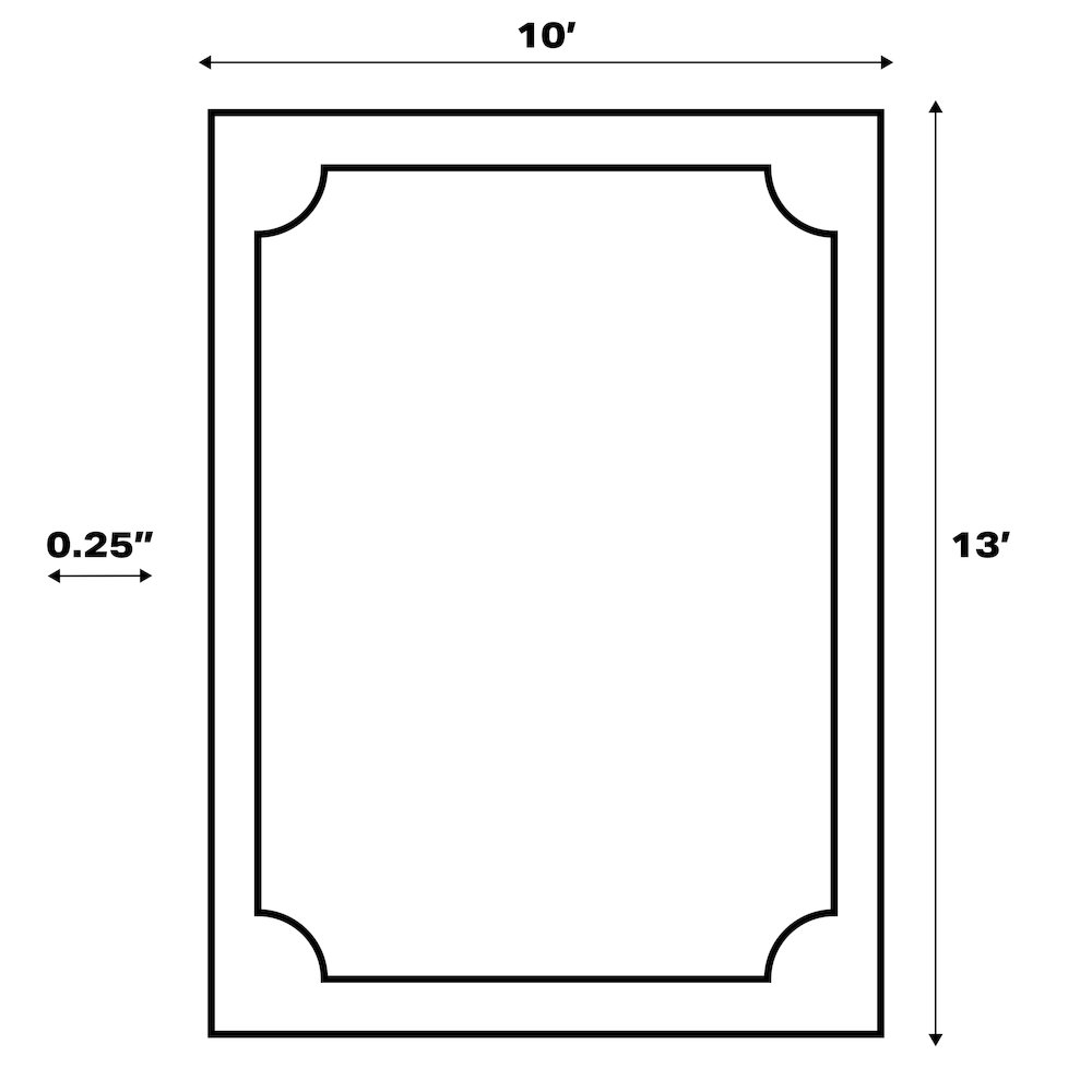 Odense High-Low Minimalist Angle GeometricIndoor/Outdoor  Rug