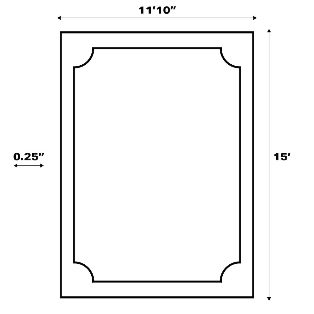 Odense High-Low Minimalist Angle Geometric   Indoor/Outdoor  Rug