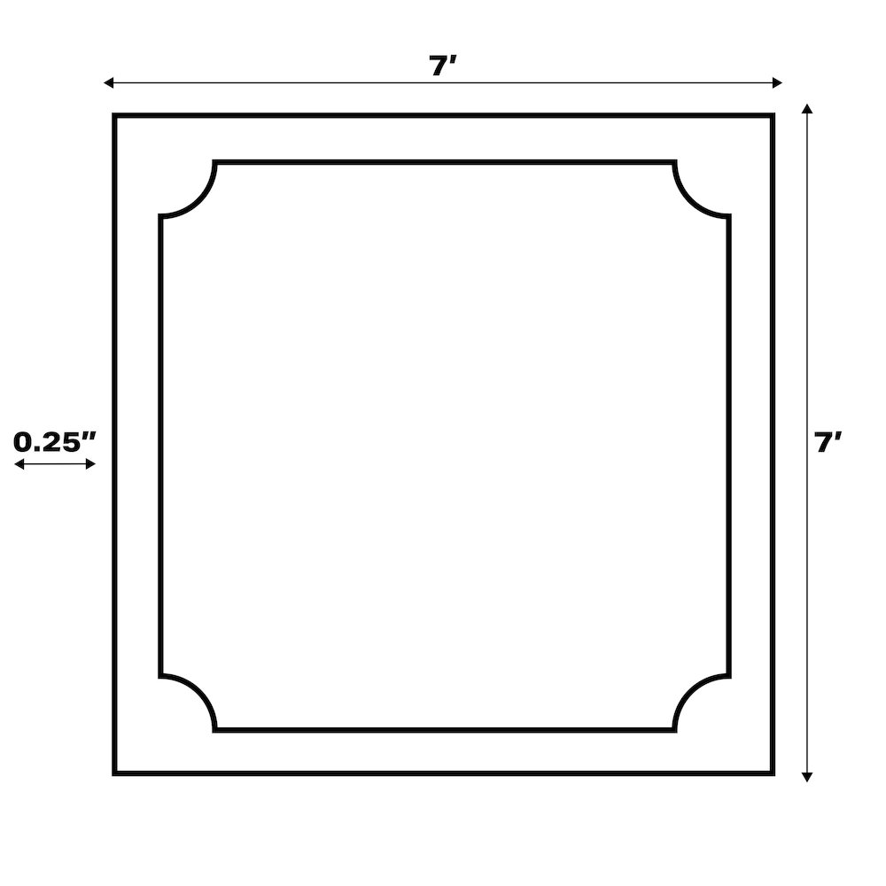 Odense High-Low Minimalist Angle Geometric  Indoor/Outdoor  Rug