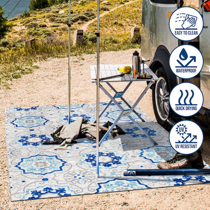 Mediterranean Medallion Indoor/Outdoor Area Rug