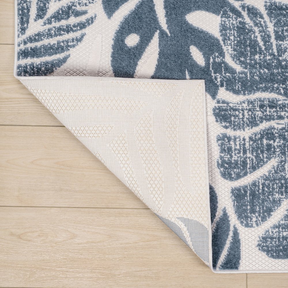 Monstera Tropical Leaf High-Low Indoor/Outdoor Area Rug