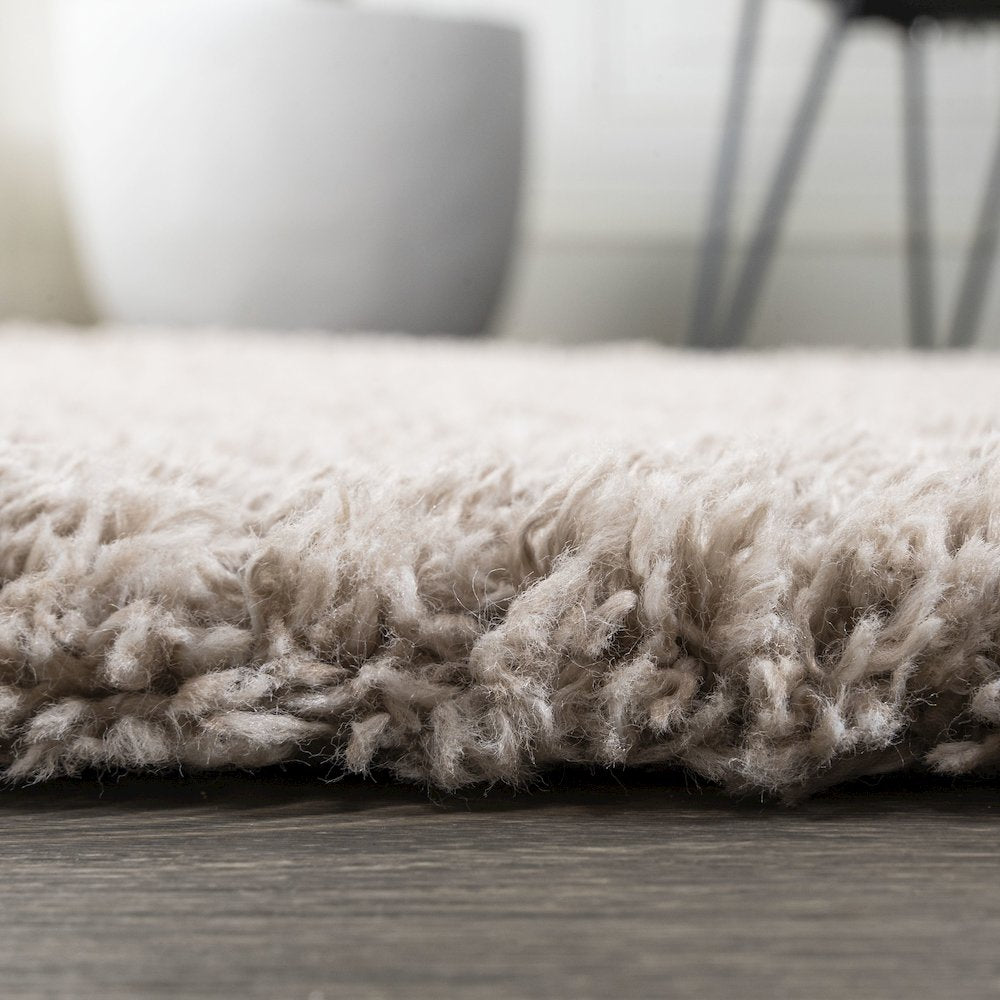 Groovy Solid Shag Area Rug