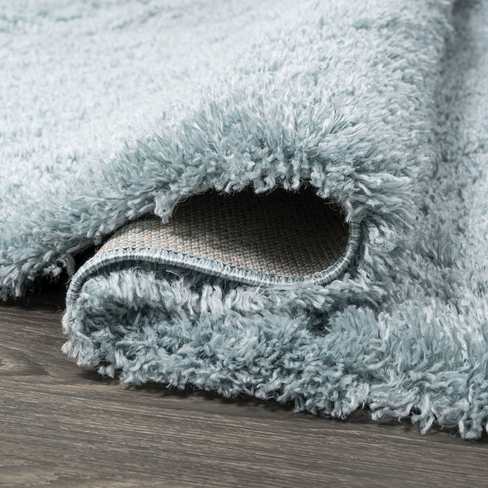 Groovy Solid Shag Area Rug