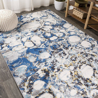 Pebble Marbled Abstract Area Rug